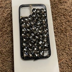 iPhone 11 case black diamonds